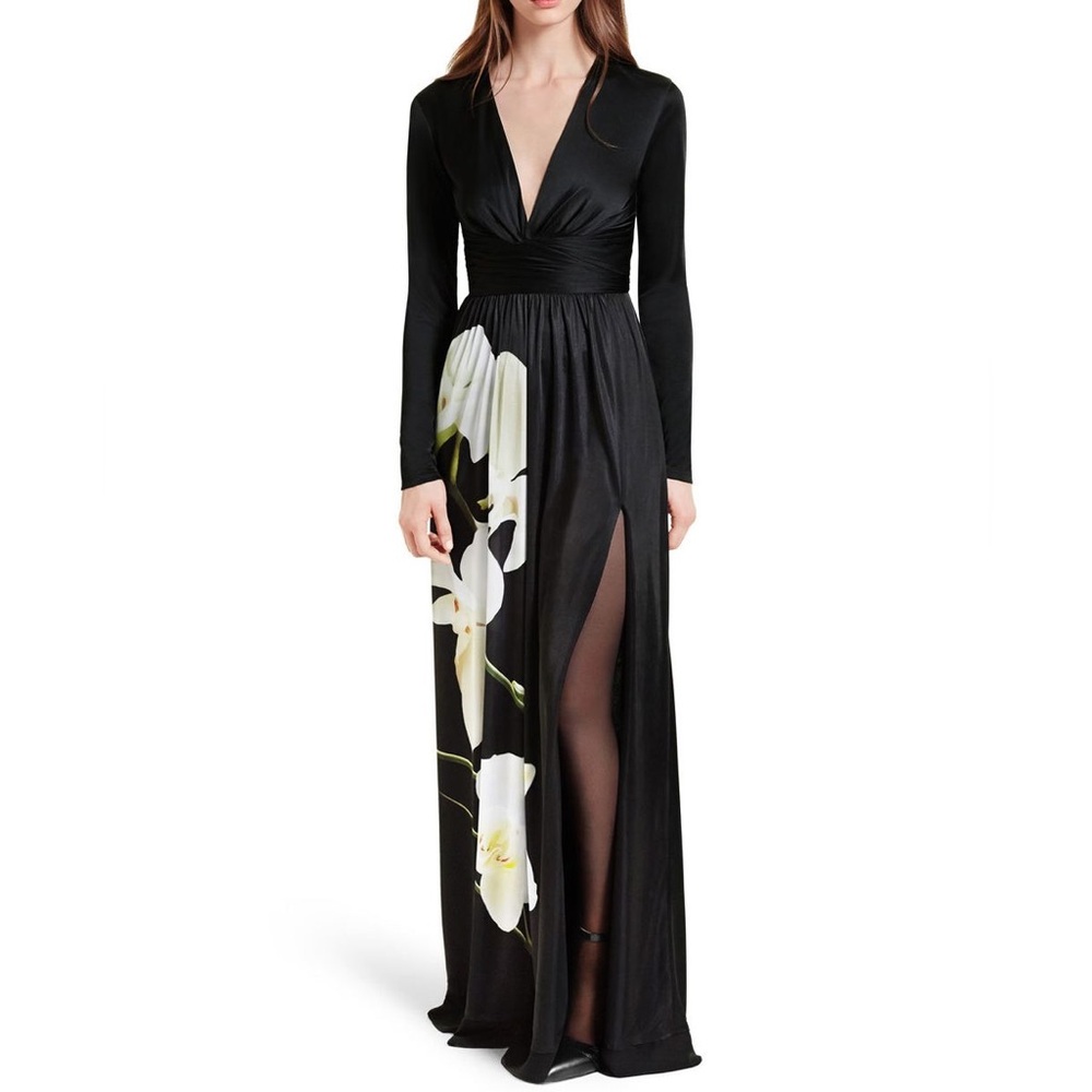 Altuzarra‎ for Target Women's Floral Print V-Neck Black Maxi Dress Size
XS